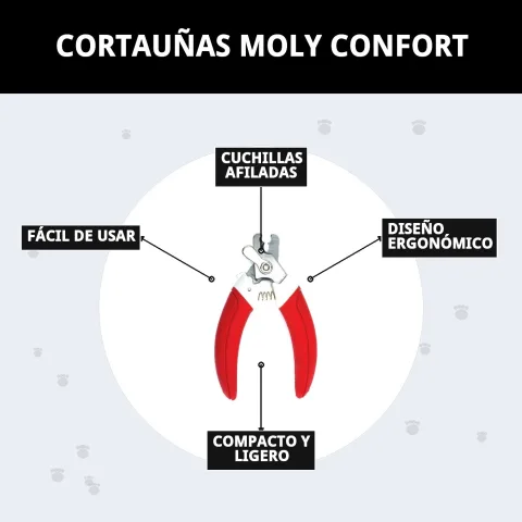Cortauñas Moly Confort con acabado profesional para perros grandes