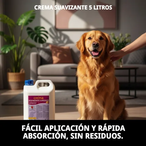 Envase grande de crema suavizante Moly ideal para peluquerías