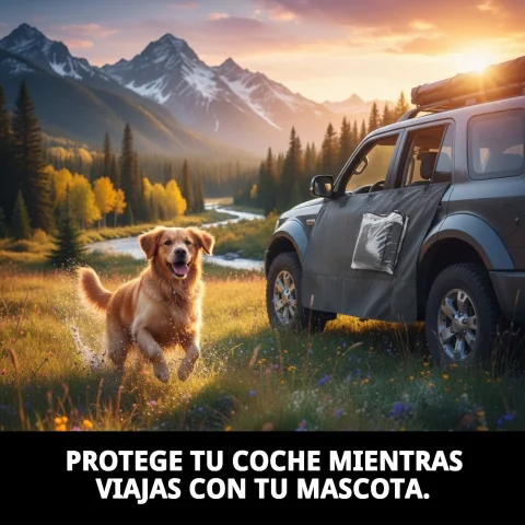 Cintas ajustables para fijar el cubreasientos en el coche