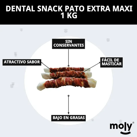 Snack dentaire canard pour hygiène buccale canine chez La Tribu Animale
