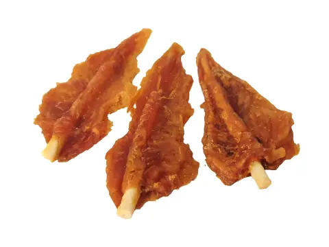 Snack dental para perros piel de vacuno natural y pechuga de pollo