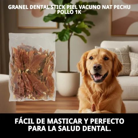 Snack dental Moly presentado en formato granel para varios perros