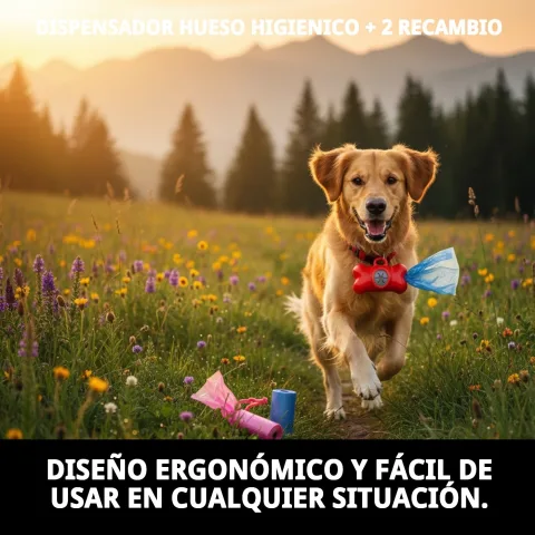Cambio sencillo de rollos en el dispensador hueso
