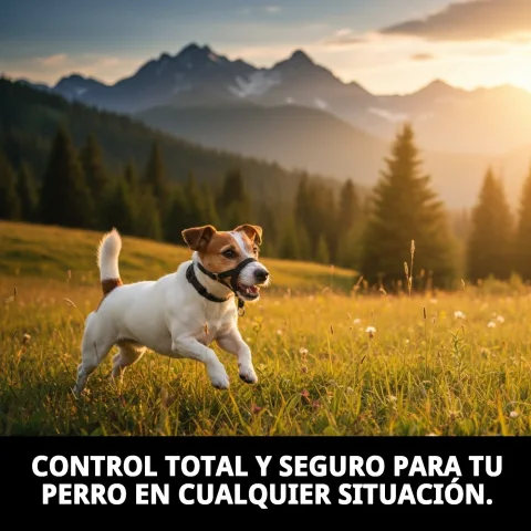 Vista lateral collar DOG CONTROL N.1 en perro durante paseo