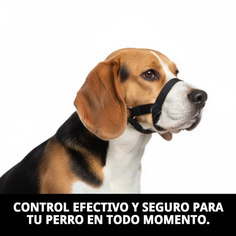 Bozal DOG CONTROL N.2 colocado en perro pequeño