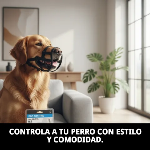 Detalle del diseño transpirable del bozal DOG CONTROL N.6
