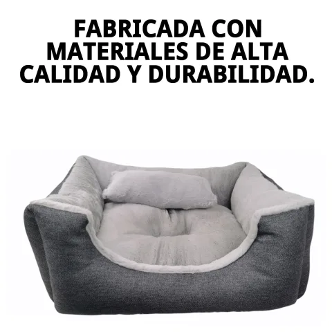 Vue latérale du coussin pour chiens et chats petits et moyens