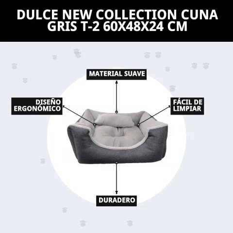 Dimensions visibles du coussin DULCE NEW COLLECTION T-2