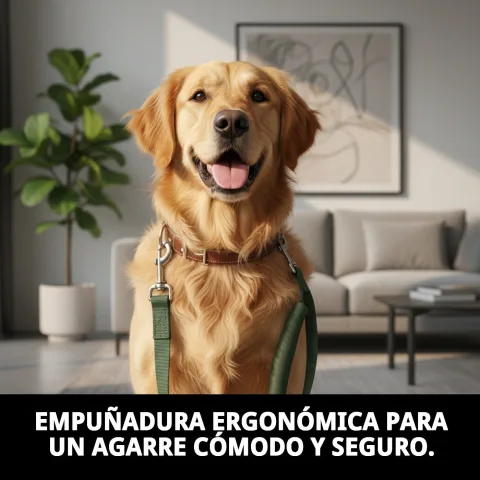 Empuñadura Omega en nylon resistente para paseo de perros
