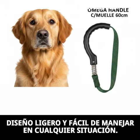 Empuñadura Omega resistente fabricada en nylon para mascotas