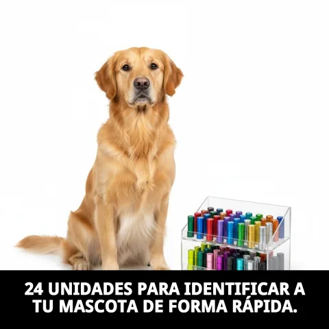 Portadirecciones Moly para identificación segura en collares