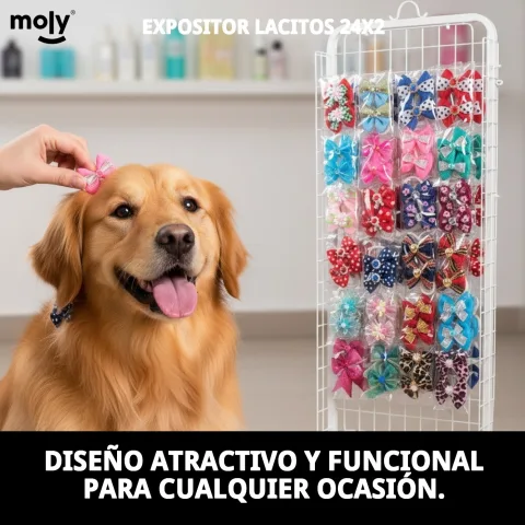 Lacitos Moly diseño elegante para peluquería canina