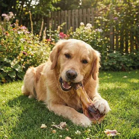 Demi os de jambon naturel Moly pour chiens moyens et grands
