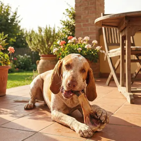 Os de jambon Moly pour chiens avec texture ferme pour mâcher
