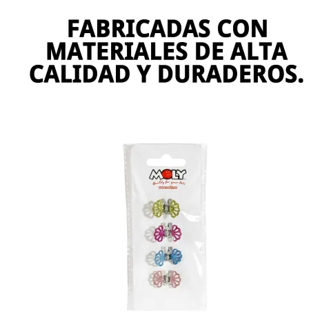 Pinzas Moly en colores variados sobre fondo blanco para venta online