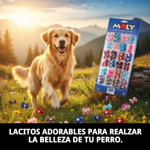 Lacitos Moly en variedad de colores para mascotas
