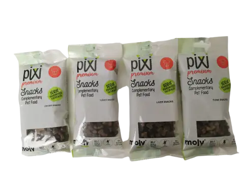 Snack de foie de dinde déshydraté pour chiens en sachet individuel