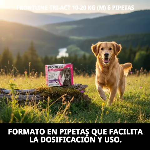Emballage et présentation du pack de 6 pipettes FRONTLINE TRI-ACT