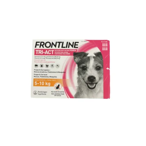 Détail pipette FRONTLINE TRI-ACT pour chiens de 5 à 10 kg