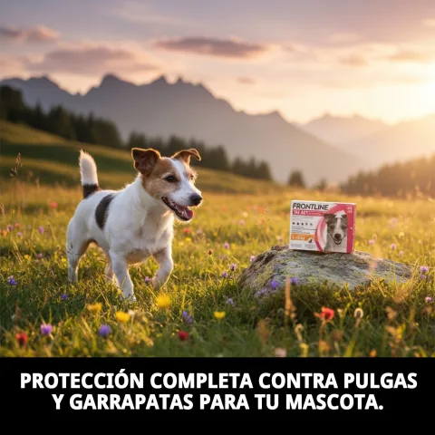 Application pipette FRONTLINE TRI-ACT sur chien de petite taille