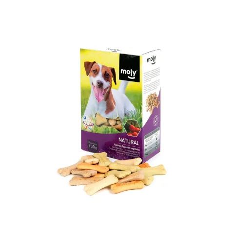 Ingredientes naturales de las galletas vegetales Moly