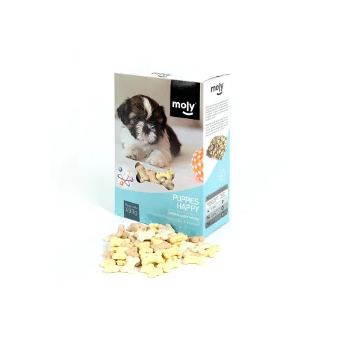 Paquete de Galletas Puppy Moly cerrado