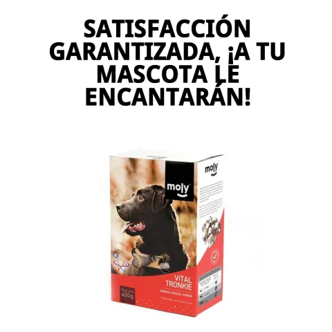 Galletas rellenas médula junto a otros snacks para perros