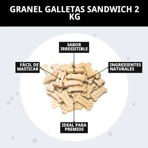 Galletas sándwich Moly para perros con entrega rápida