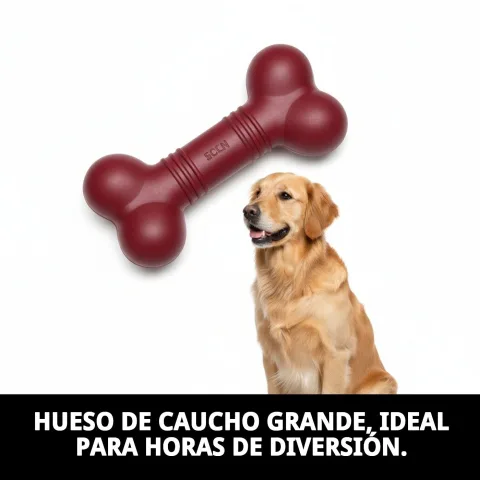 Hueso de caucho lavado y limpio para perro