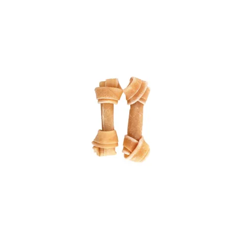 Snack natural de piel bovina prensada para perros