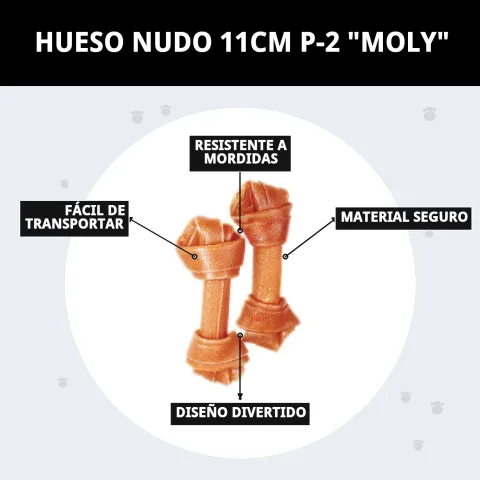 Embalaje del Hueso Nudo 11 cm P-2 Moly en Mar Mascotas