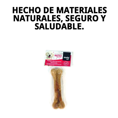 Envase del Hueso Prensado 21 cm Moly para perros