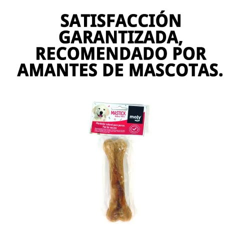 Presentación del snack natural para perros medianos Moly