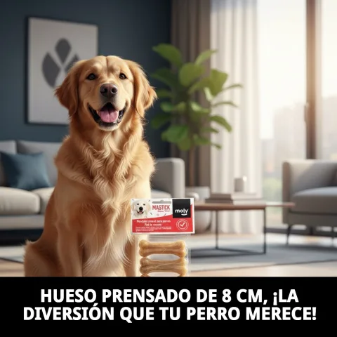 Presentación individual del snack natural para perros pequeños