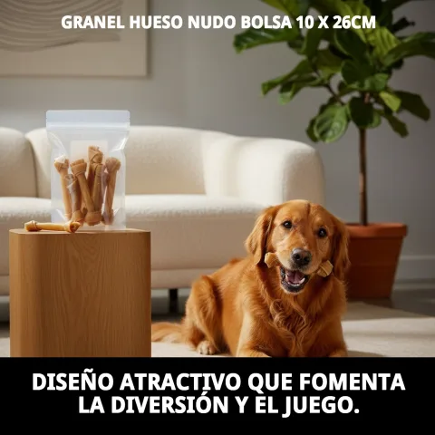 Empaque del snack natural para perros sin aditivos artificiales