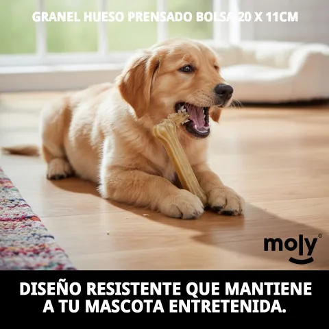 Envase de huesos prensados para uso diario como premio para perros