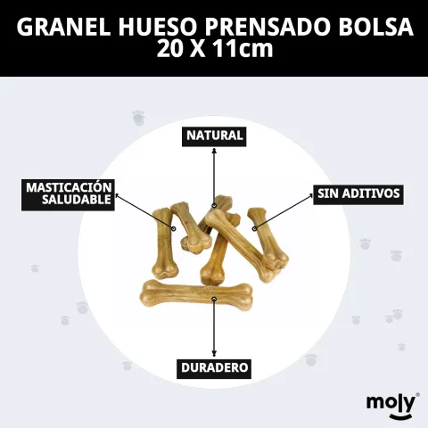 Snack bajo en grasas para perros pequeños y medianos en bolsa de 20 unidades