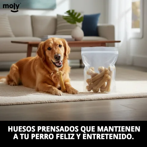 Hueso prensado natural para perros medianos y grandes