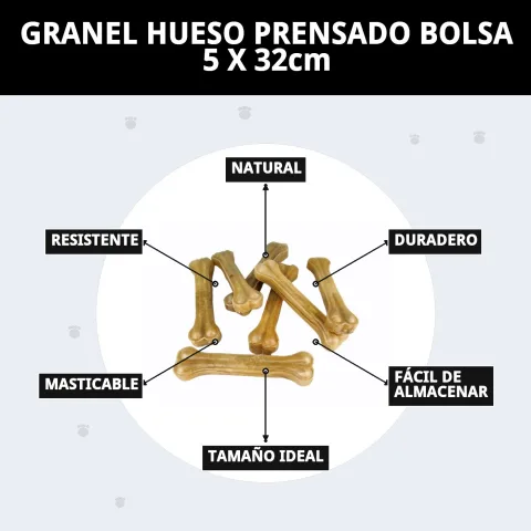 Huesos prensados naturales para perros en tienda online