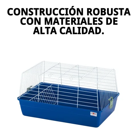 Jaula para cobayas con accesorios interiores