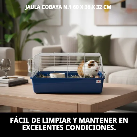 Jaula para cobayas con espacio interior amplio