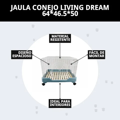 Cage Living Dream installée dans un environnement domestique pour animaux