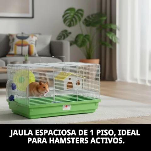 Jaula para hámster con puerta de acceso fácil