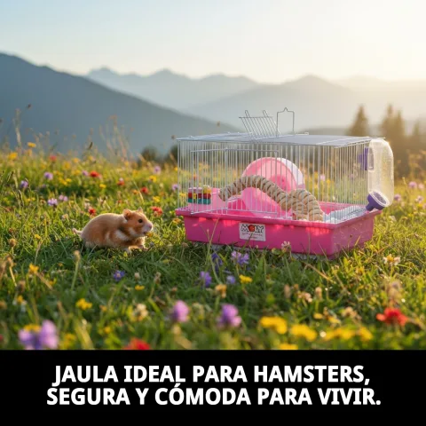 Jaula para hámster desmontada para limpieza fácil