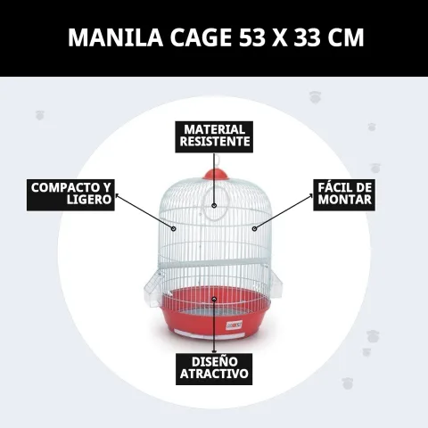 Cage Manila placée dans un espace ventilé et protégé