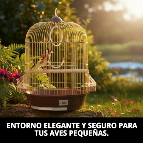 Structure métallique dorée résistante de la cage pour chiens et chats