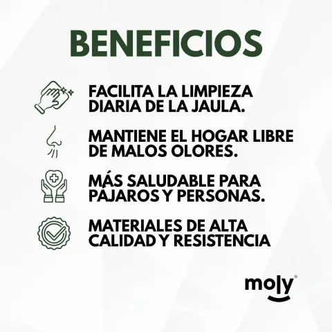 Détail de la base facile à nettoyer de la Cage N.2