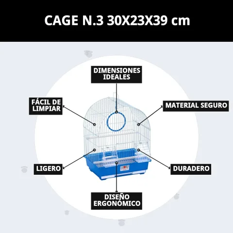 Cage N.3 installée dans un espace réduit à domicile