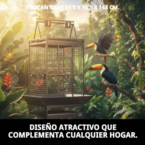 Cage Tucan en intérieur pour oiseaux