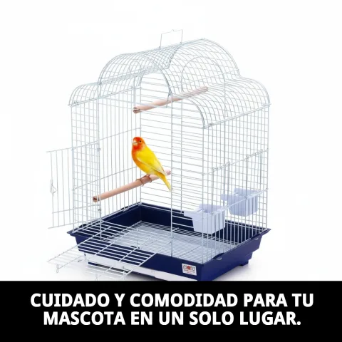 Cage Venecia avec porte ouverte pour un accès facile